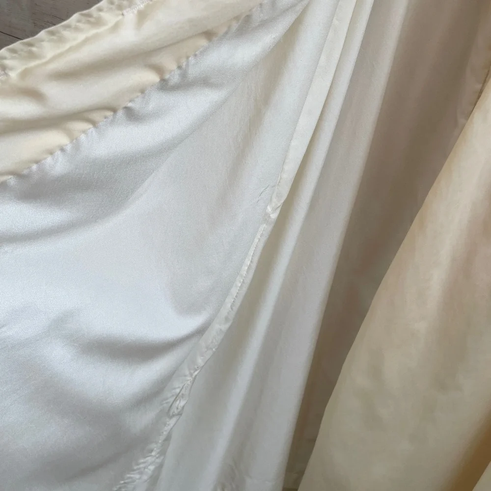 VINTAGE MARGUERITE RUBEL LIGHTWEIGHT NYLON COAT IN PALE‎ YELLOW - Picture 10 of 12